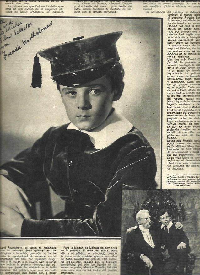 LAMINA 37805: Freddie Bartholomew