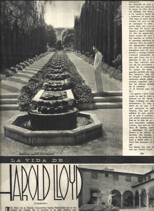 LAMINA 37808: Harold Lloyd en su casa