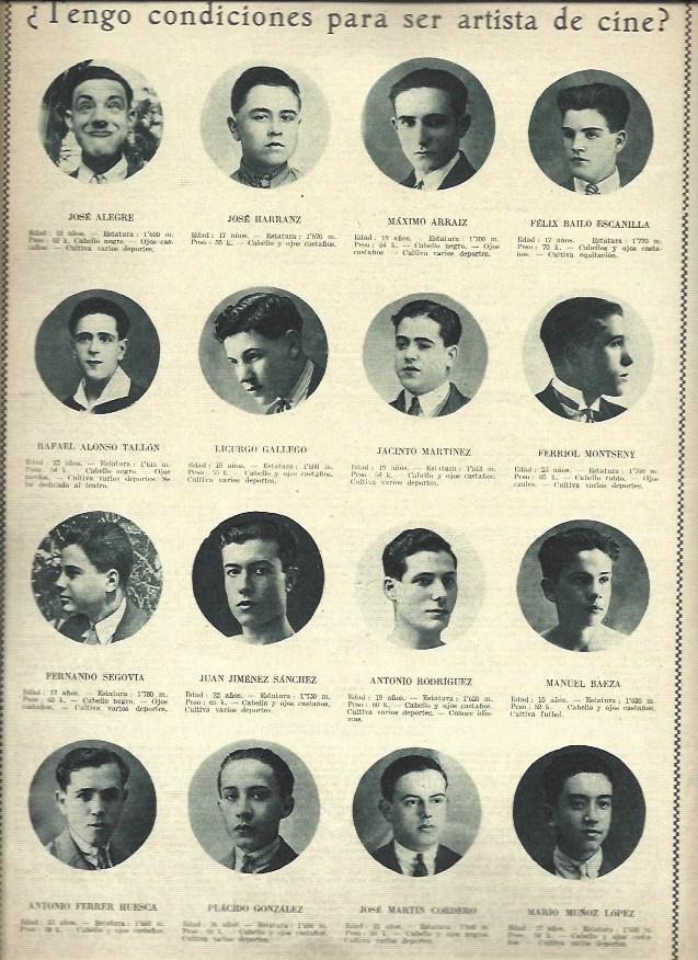 LAMINA 37884: Actores de España de 1927