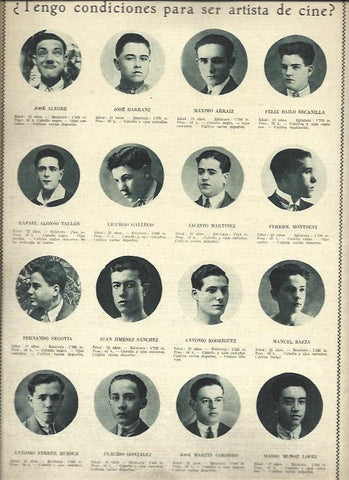 LAMINA 37884: Actores de España de 1927