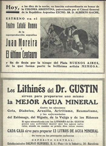 LAMINA 37888: Anuncio de El ultimo Centauro 