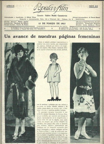 LAMINA 37889: Moda de 17 de marzo de 1927