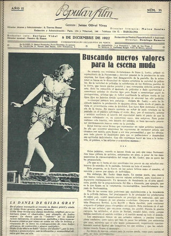 LAMINA 37900: Gilda Gray