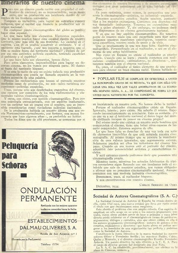 LAMINA 37860: Publicidad de Peluqueria Dalmau Oliveres SA