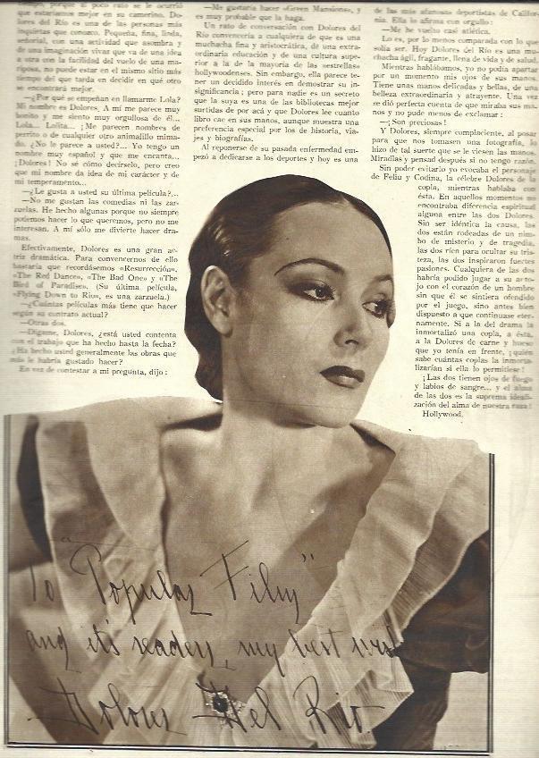 LAMINA 37867: Dolores del Rio