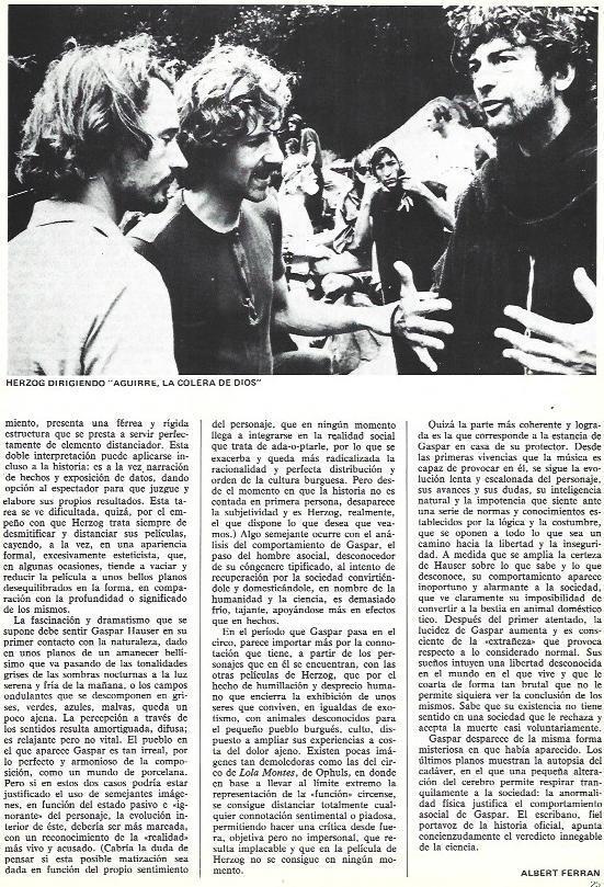 LAMINA 37597: Werner Herzog en el rodaje de Aguirre, la colera de Dios