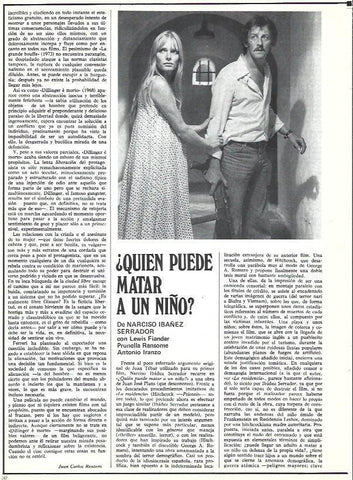 LAMINA 37600: Escena de ¿Quién puede matar a un niño?