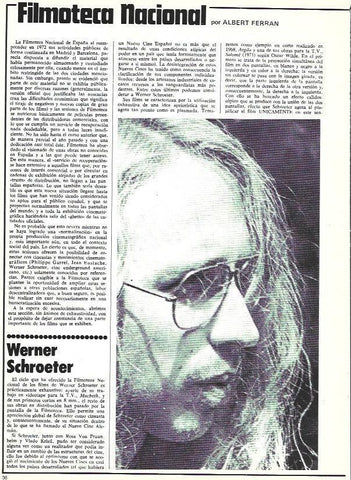 LAMINA 37602: Werner Schroeter