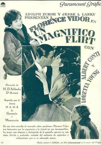 LAMINA 37576: Florence Vidor en Un magnifico flirt