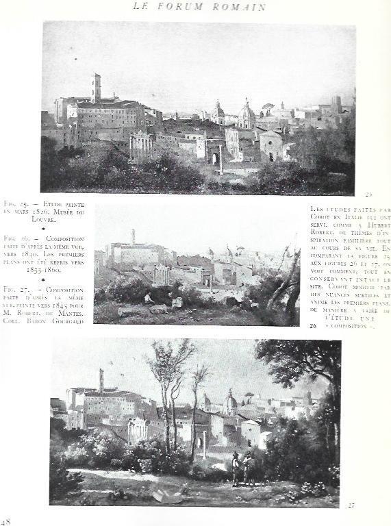 LAMINA 37552: El foro romano, obras de Corot