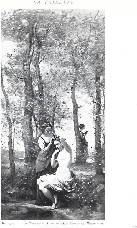 LAMINA 37558: La Toilette, por Corot
