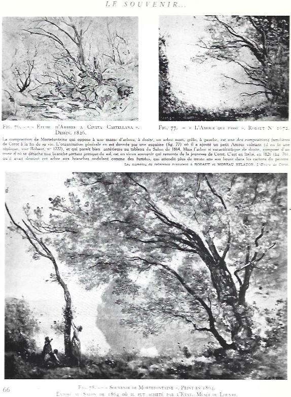 LAMINA 37561: Le Souvenir, por Corot
