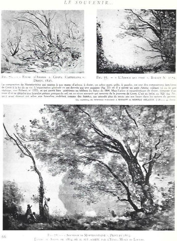 LAMINA 37561: Le Souvenir, por Corot