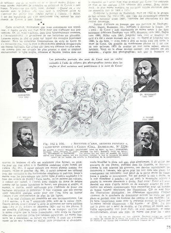 LAMINA 37566: Jongkind, Millet, Rousseau y J. Dupre