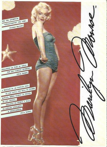 LAMINA 37637: Marilyn Monroe y su firma