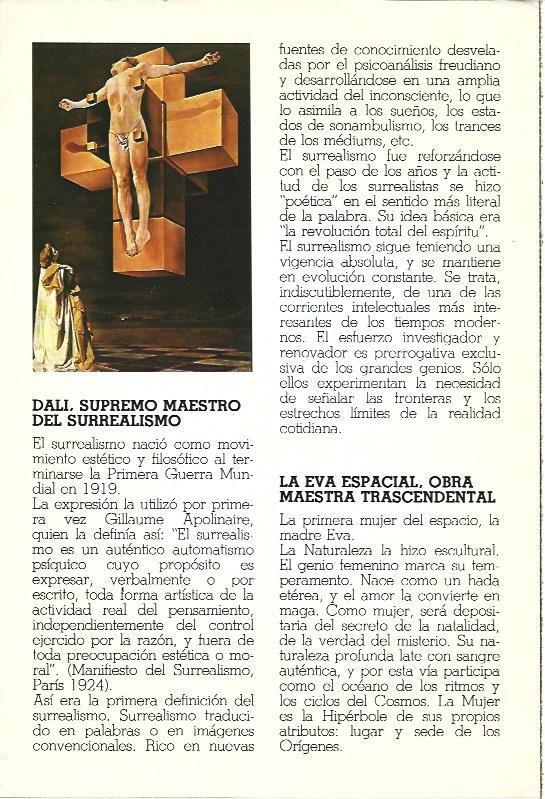 LAMINA 37647: El crucifijo, por Dali