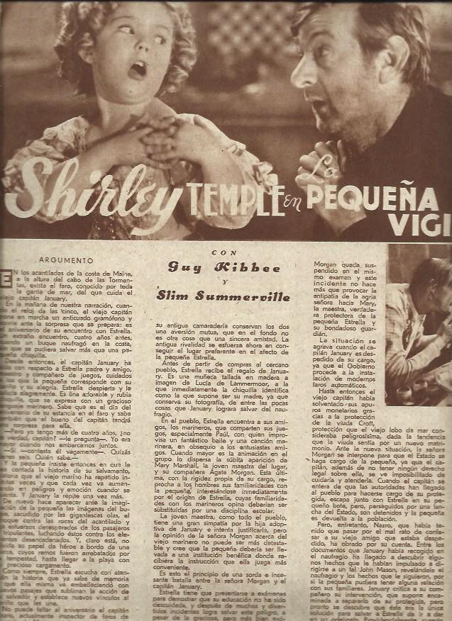 LAMINA 37787: Shirley Temple en La Pequeña Vigia