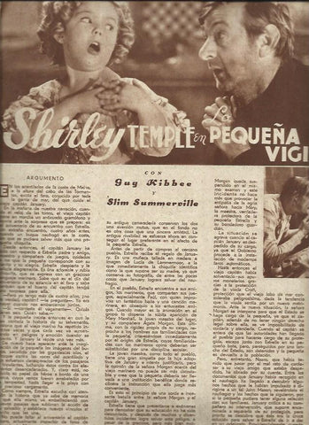 LAMINA 37787: Shirley Temple en La Pequeña Vigia