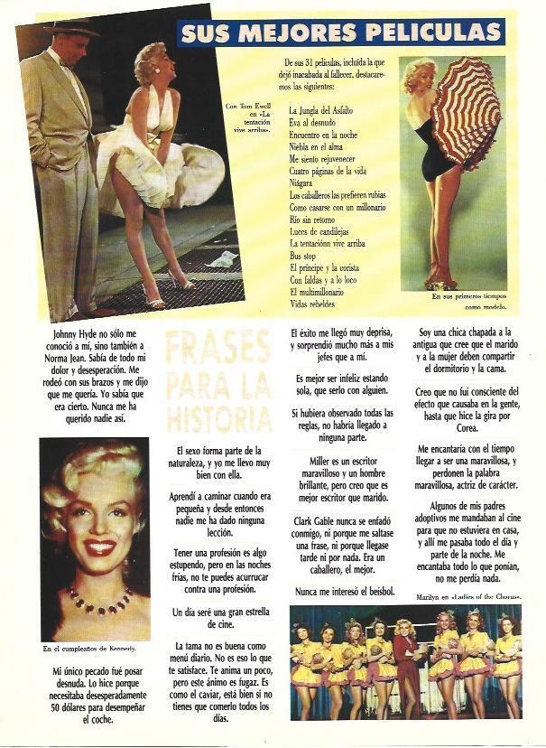 LAMINA 37636: Filmografia de Marilyn Monroe