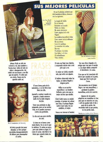 LAMINA 37636: Filmografia de Marilyn Monroe