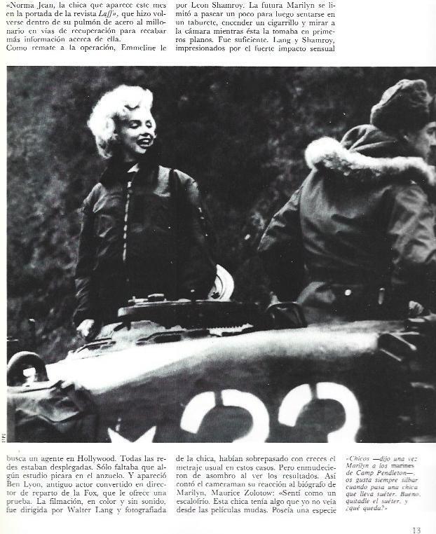 LAMINA 37628: Marilyn Monroe en Camp Pendleton