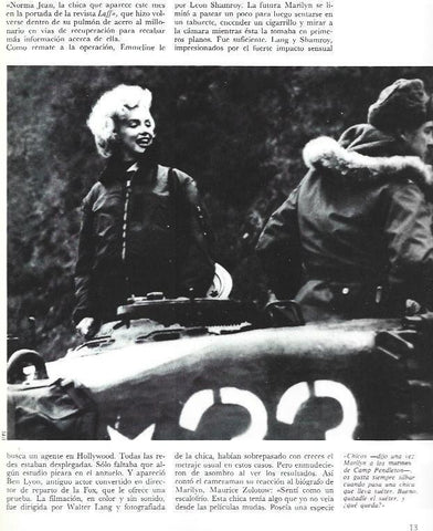 LAMINA 37628: Marilyn Monroe en Camp Pendleton