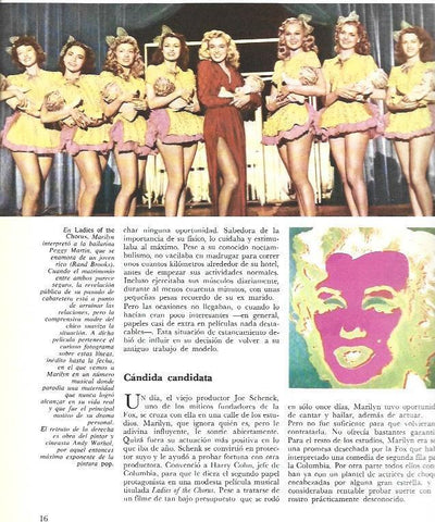 LAMINA 37629: Marilyn Monroe en Ladies of the Chorus