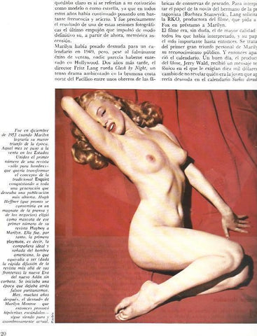 LAMINA 37631: Marilyn Monroe en foto de Playboy