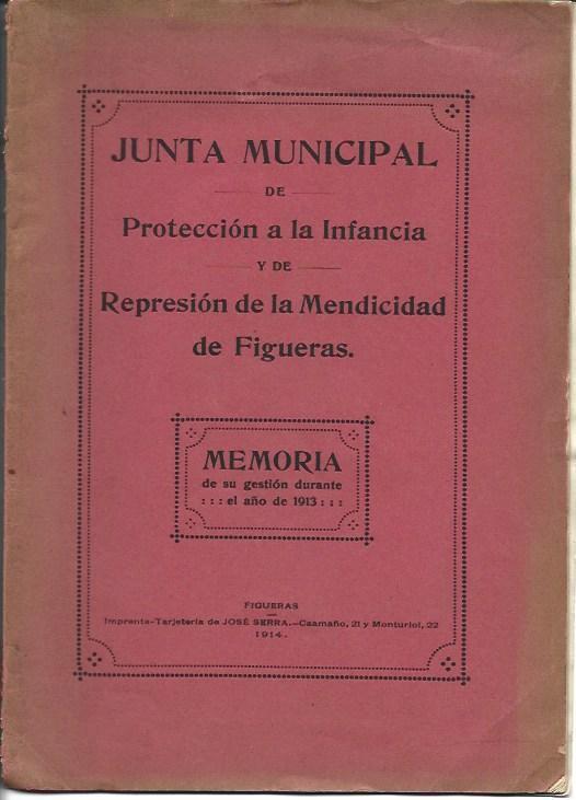 OBRA 37770: Memoria de la Junta Municipal de Proteccion a la Infancia de Figueres