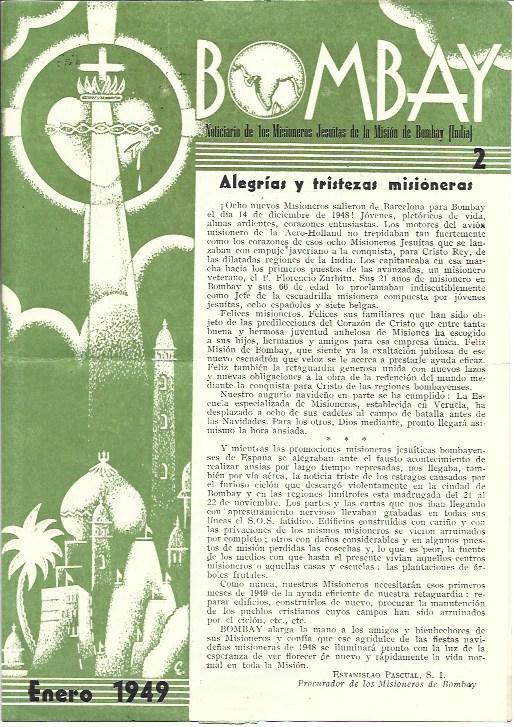 OBRA 37764: Bombay. Asociacion de Misioneros Jesuitas