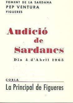 OBRA 37752: Audicio de Sardanas. 1965