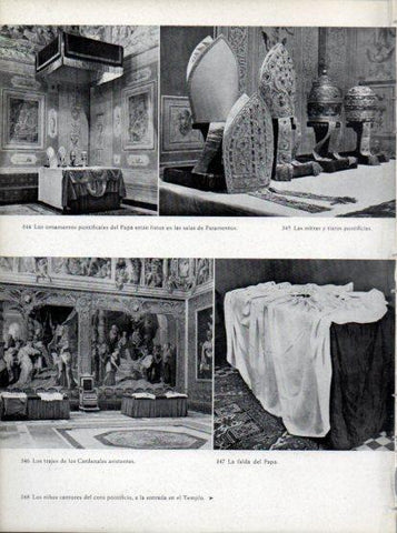 LAMINA V45743: Ornamentos pontificales del Papa