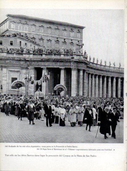 LAMINA V45741: Procesion de Pio XII en Plaza de San Pedro