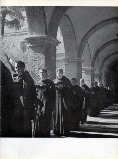 LAMINA V45734: Procesion de las palmas en San Anselmo, Roma