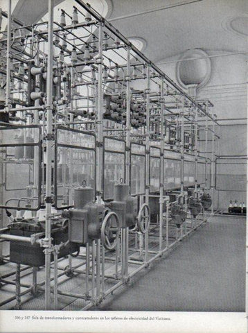 LAMINA V45709: Sala de transformadores de electricidad del Vaticano