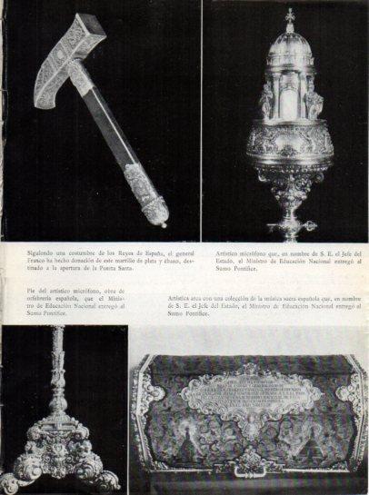 LAMINA V45768: Regalos de Franco a Pio XII