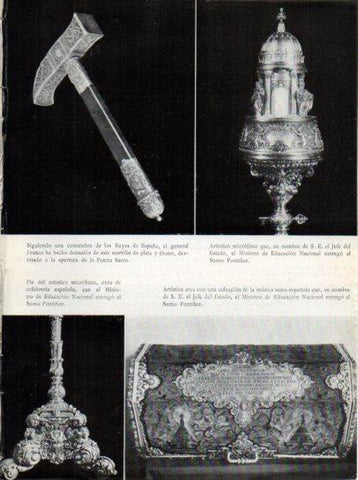 LAMINA V45768: Regalos de Franco a Pio XII