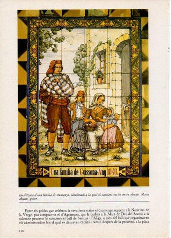 LAMINA V45820: Una familia de Guissona any 1840