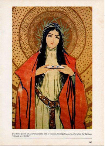 LAMINA V45833: Santa Lucia un xic orientalitzada