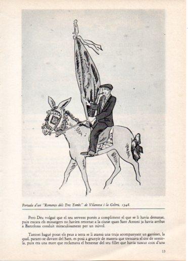 LAMINA V45772: Portada Romanço dels Tres Tombs de Vilanova i la Geltru 1948