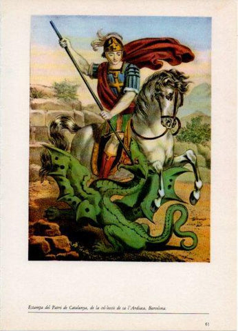 LAMINA V45794: Estampa del Patro de Catalunya, col·lecio l'Ardiaca Barcelona