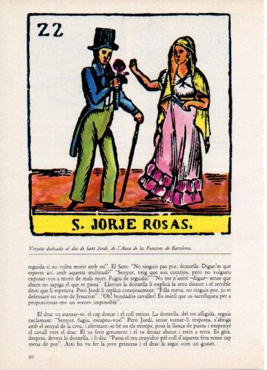 LAMINA V45793: Vinyeta de Sant Jordi de l'Auca de les Funcions de Barcelona