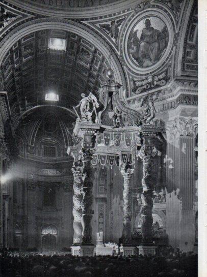 LAMINA V45612: Misa de medianoche en San Pedro 1949