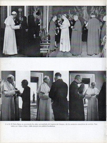 LAMINA V45616: Papa Pio XII, maestre de Camara y camareros sacerdotales