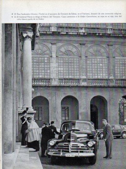 LAMINA V45622: Cardenal Piazza entrando al Palacio del Vaticano