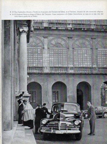 LAMINA V45622: Cardenal Piazza entrando al Palacio del Vaticano