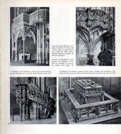 LAMINA V45566: Vienne. Interieur de la cathedrale Saint-Etienne diverses vues