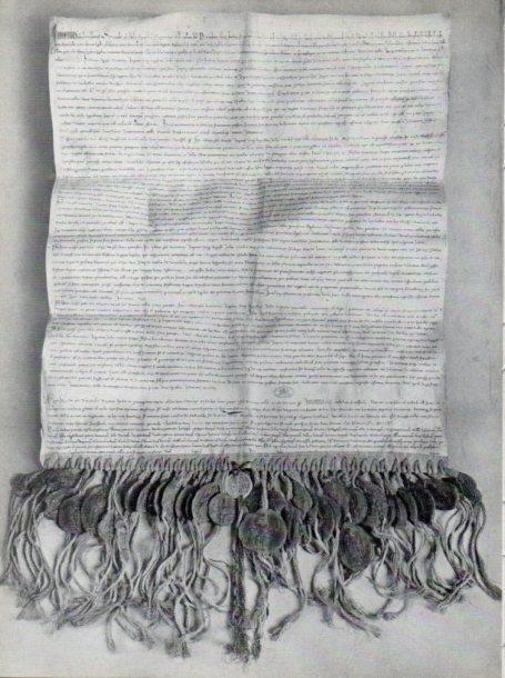 LAMINA V45682: Documento del Concilio Ecumenico de Lyon 1245