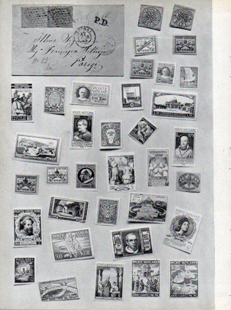 LAMINA V45698: Sellos postales ponficios desde 1860