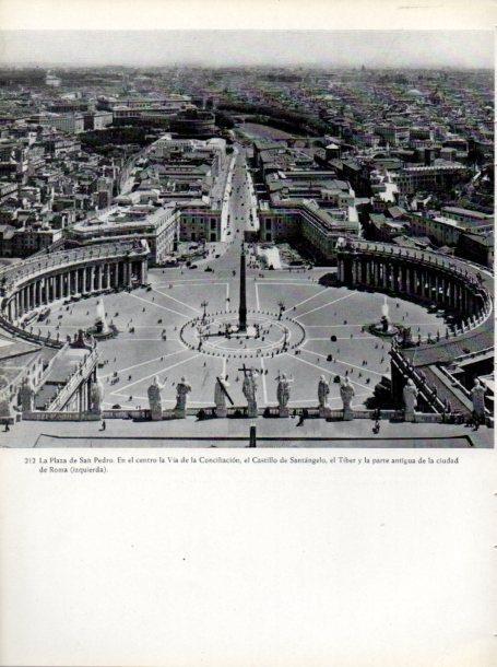 LAMINA V45697: Plaza de San Pedro en Roma vista aerea